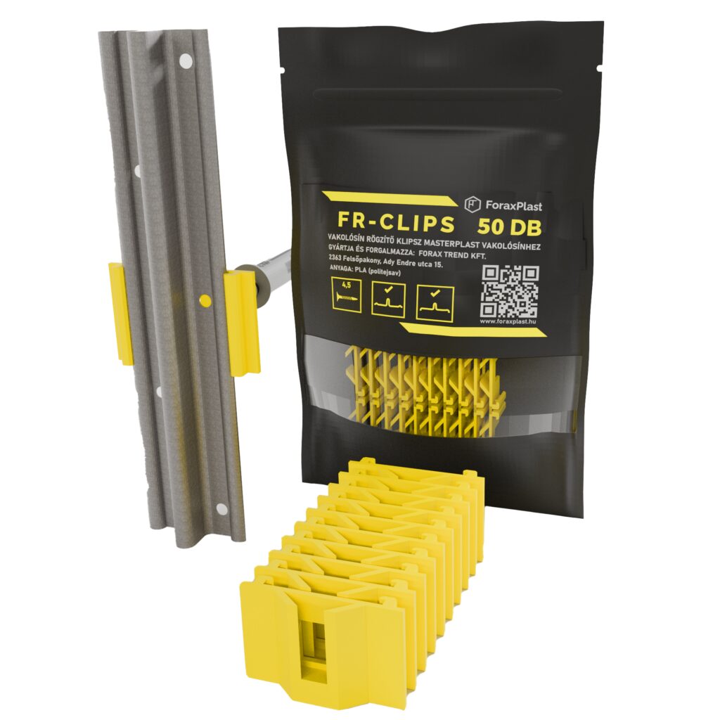 Vakolósín rögzítő klipsz 50 db FORAXPLAST FR-CLIPS